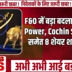 F&O में बड़ा बदलाव! Adani Power, Cochin Shipyard समेत 8 शेयर शामिल....